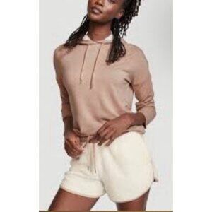 Victoria Secret Hoodie Shorts Set Size XL Soft Stretchy NWT $70